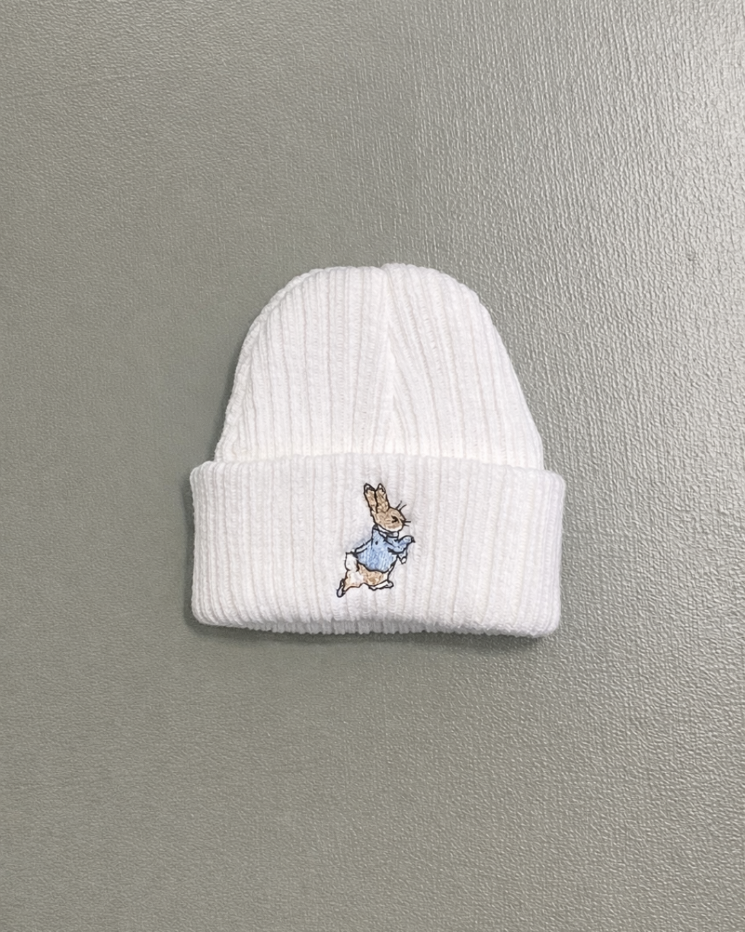 Running Rabbit Newborn Baby Hat | Soft Cable Knit