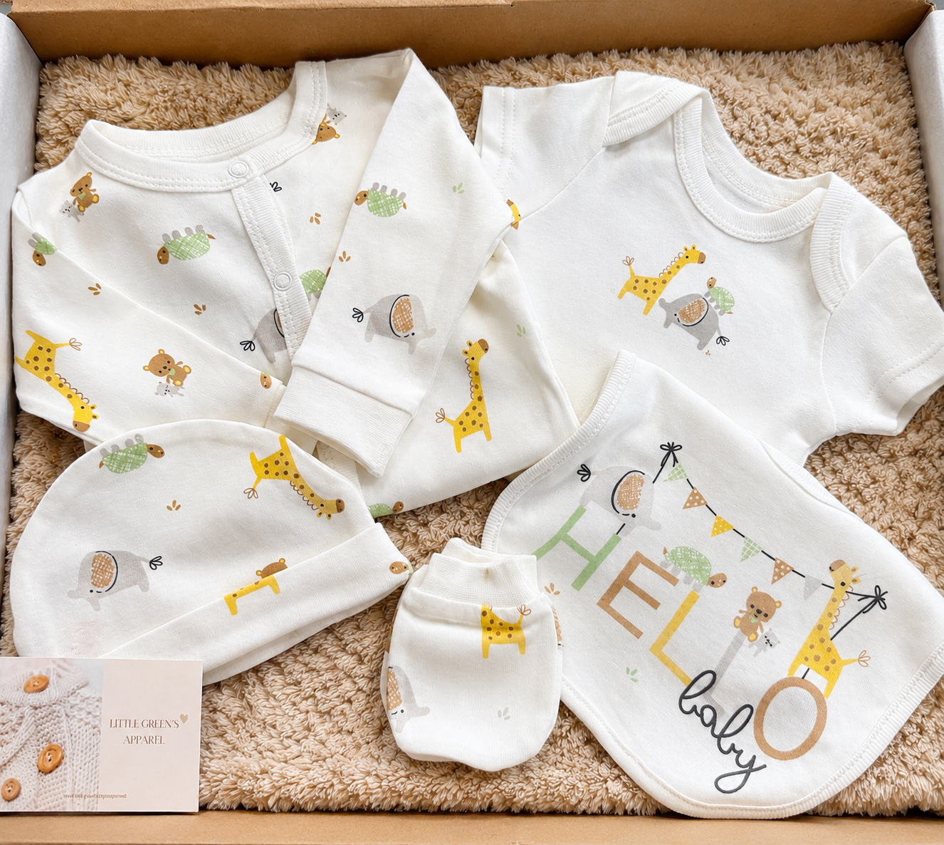 Animal Baby Gift Box – Neutral Beige