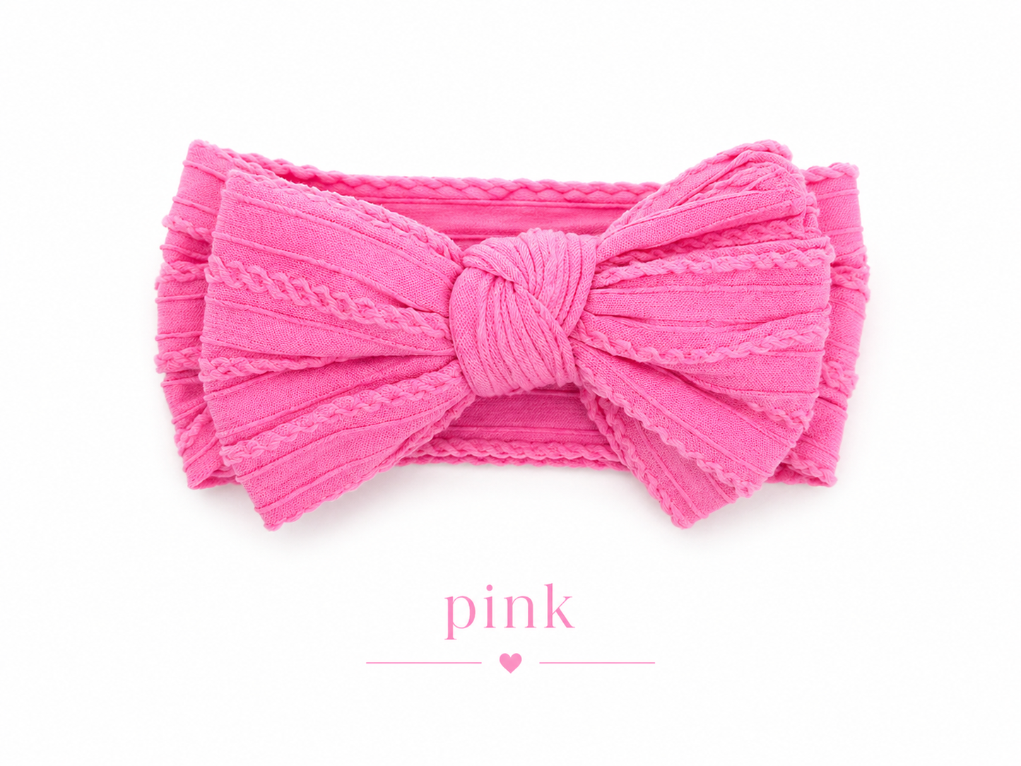 Bow Headband – Pink | Newborn to 3 Years