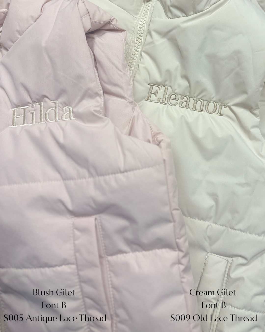 Personalised Kids Padded Gilet | Blush, Cream & Taupe | 1–10 Years