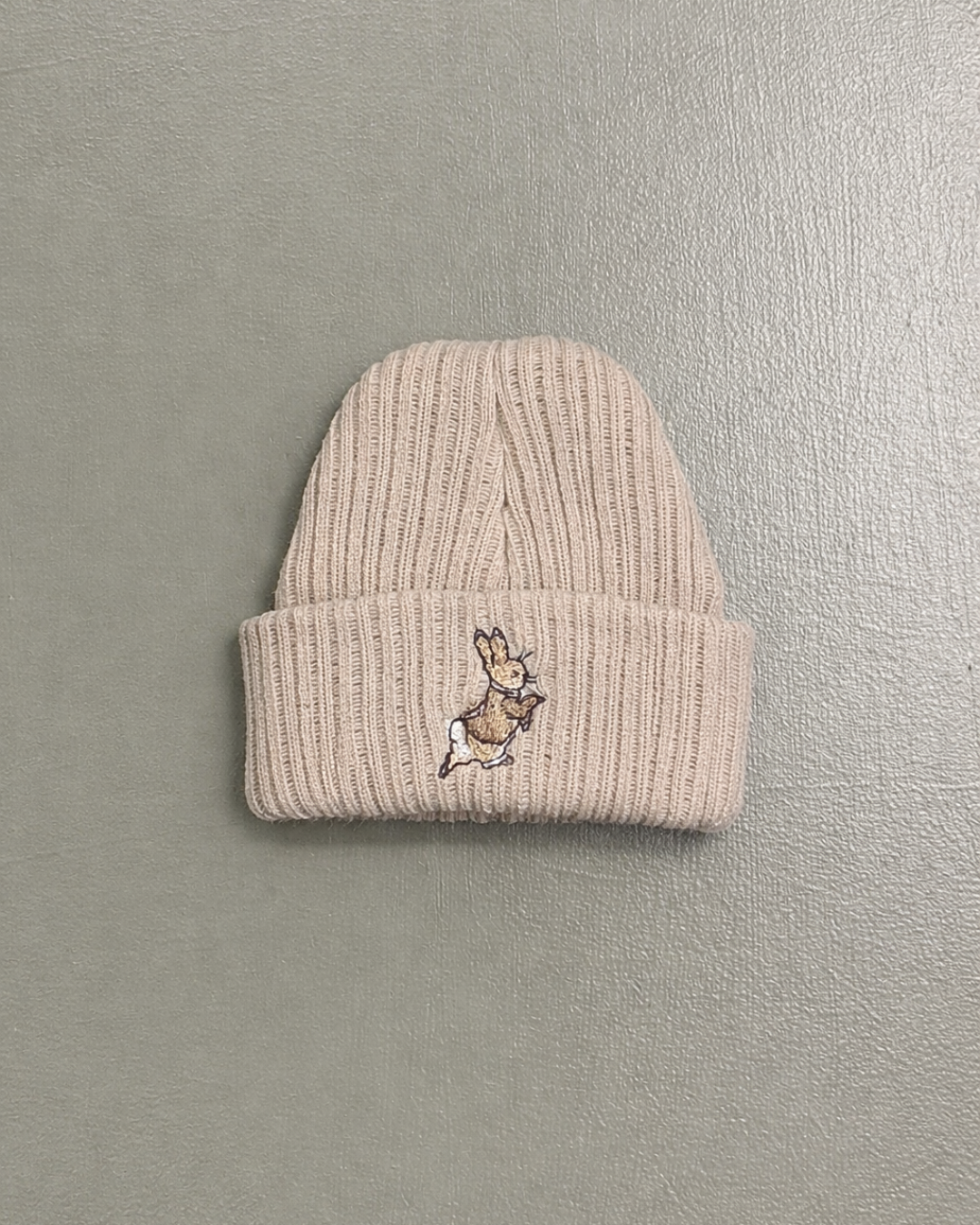 Running Rabbit Newborn Baby Hat | Soft Cable Knit