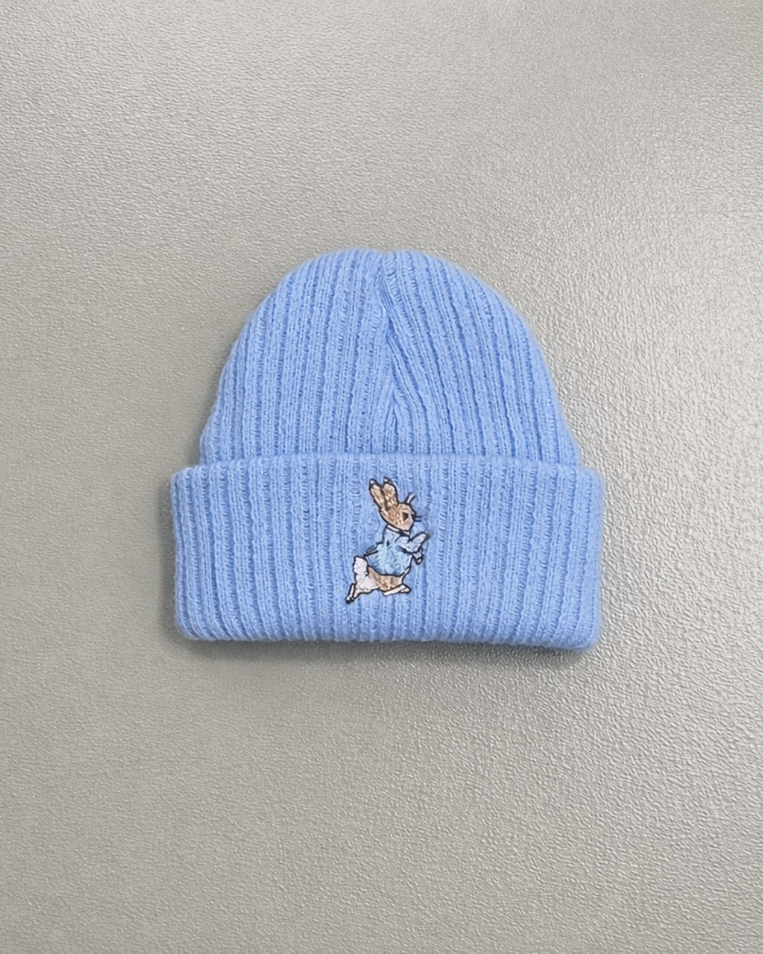Running Rabbit Newborn Baby Hat | Soft Cable Knit