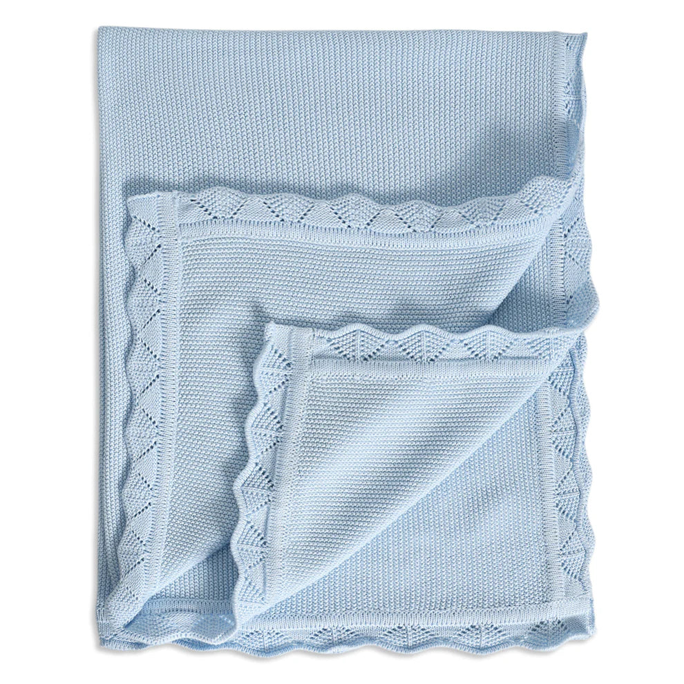 Mini Cuddles 3-Piece Baby Gift Set – Bear Print & Blue Blanket | Newborn to 3–6 Months