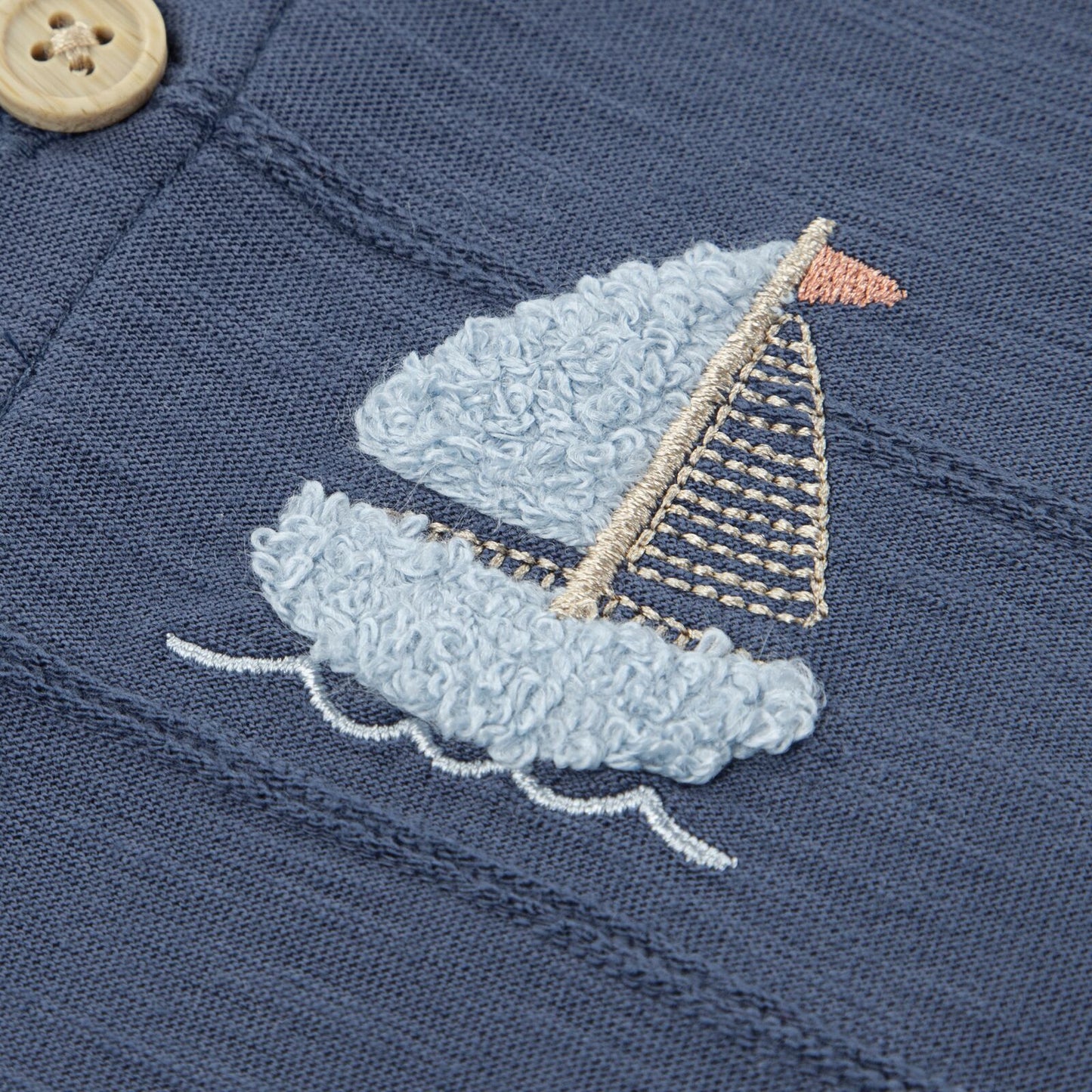 Huggies Sailboat Pocket Baby Jumpsuit – Navy| 3 - 24 Months