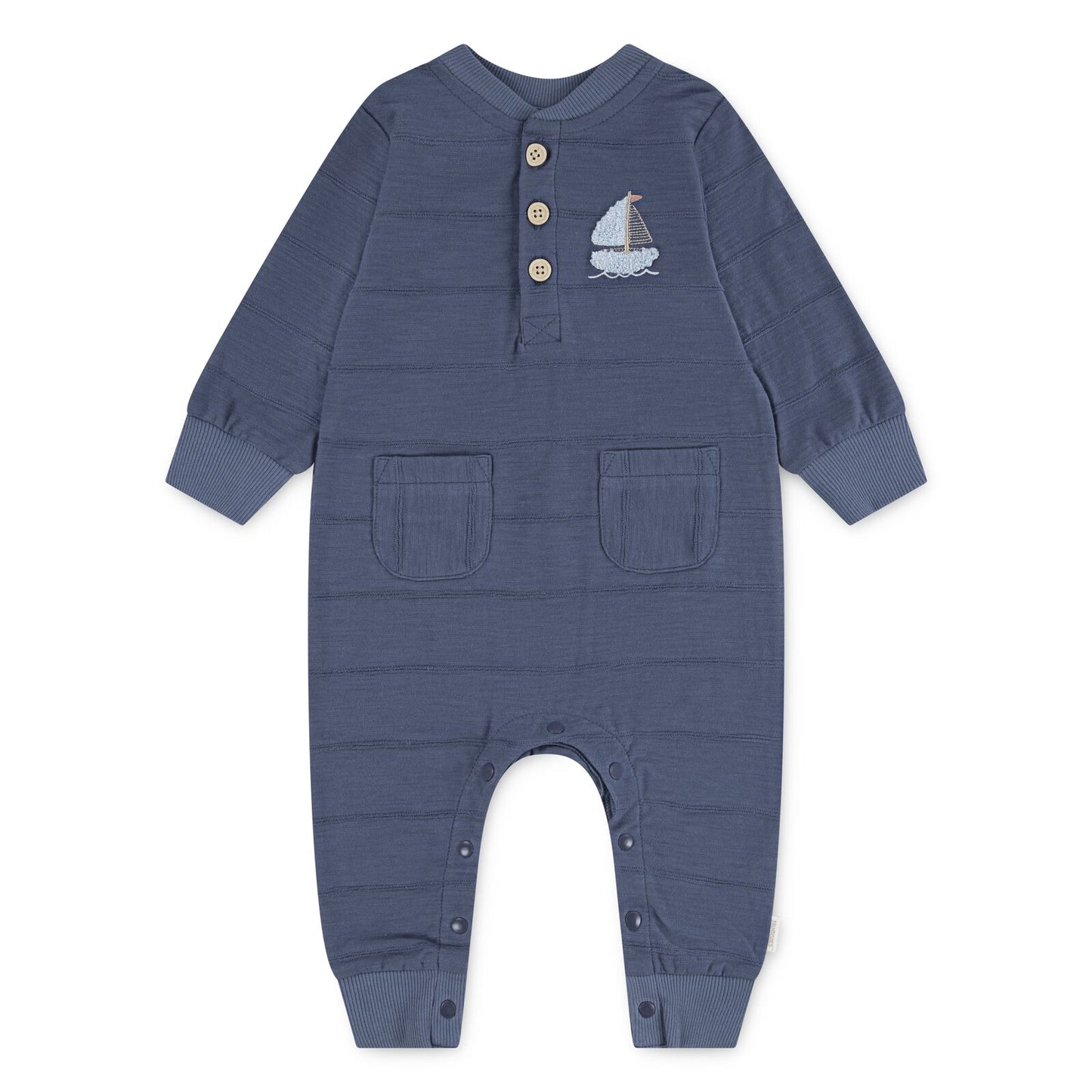Huggies Sailboat Pocket Baby Jumpsuit – Navy| 3 - 24 Months