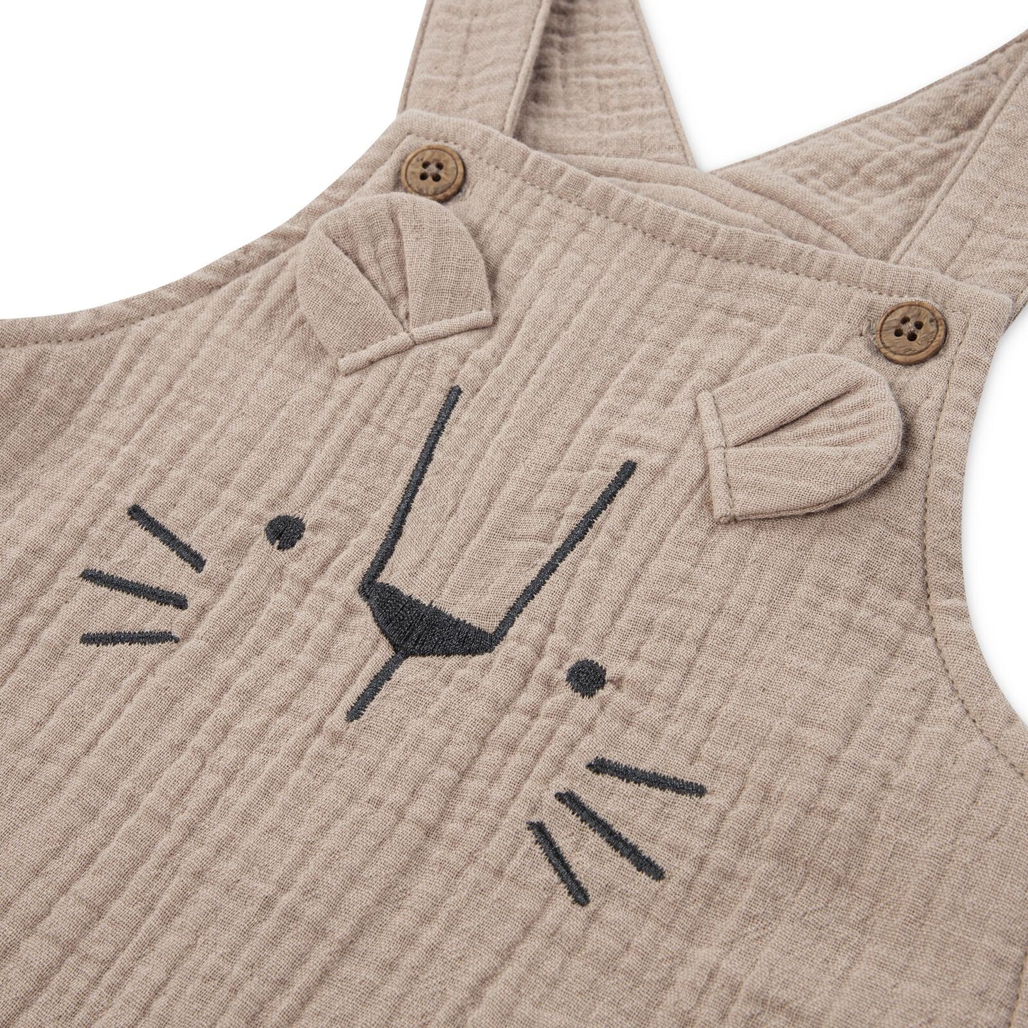 Huggies Safari Dungaree & T-Shirt Baby Set – Beige| 3 - 24 Months