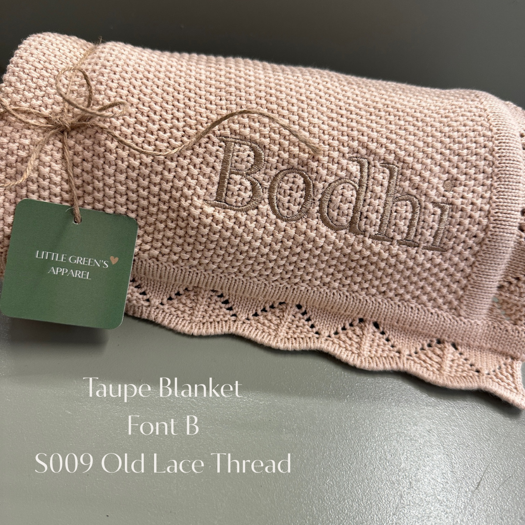 Personalised Knit Baby Blanket – 100% Cotton | 95 x 70cm | 8 Colours