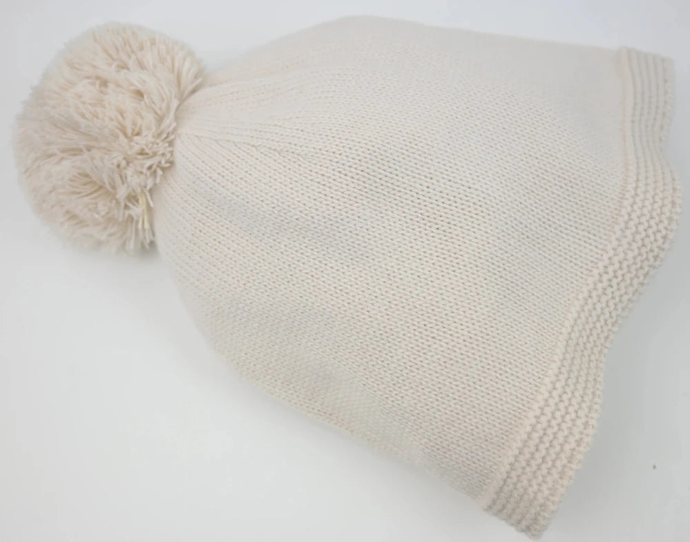 Pex Bertie baby knitted set in natural – includes top, footed leggings, and hat