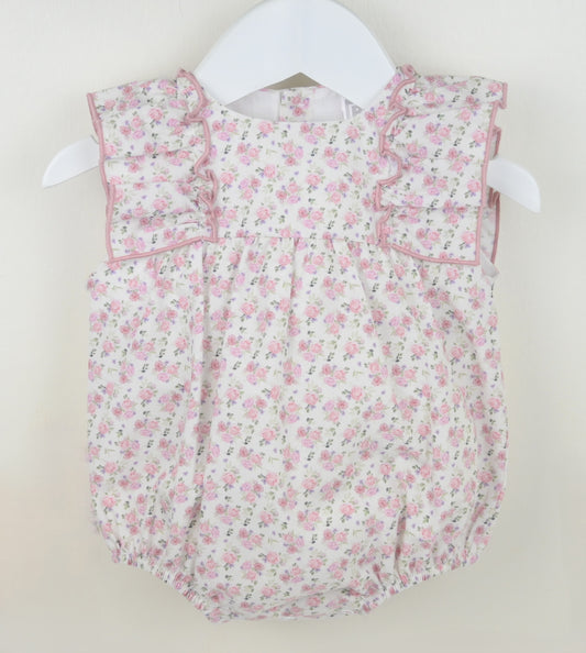 Pex Baby Girls Floral Frill Romper – Newborn to 18–24 Months