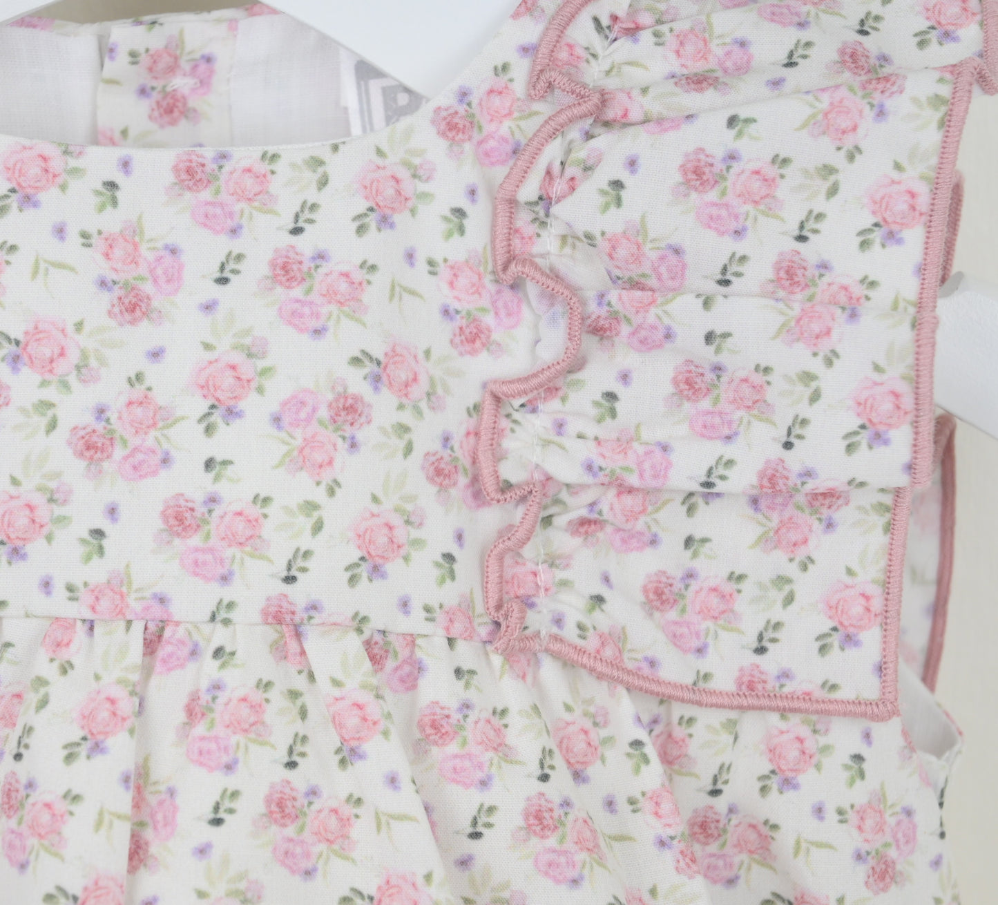 Pex Baby Girls Floral Frill Romper – Newborn to 18–24 Months
