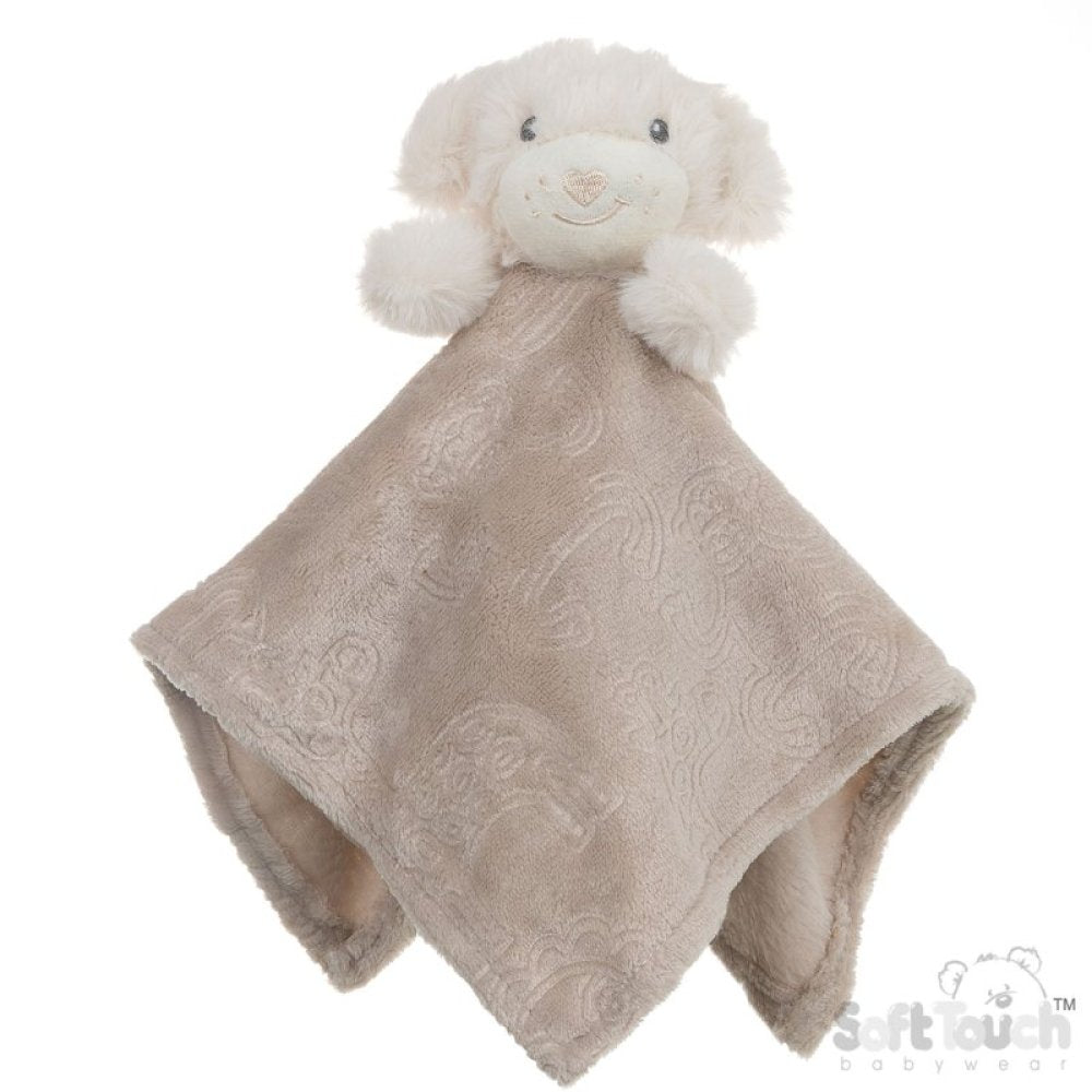 Embossed Baby Comforter with Animal Head – Multiple Colours