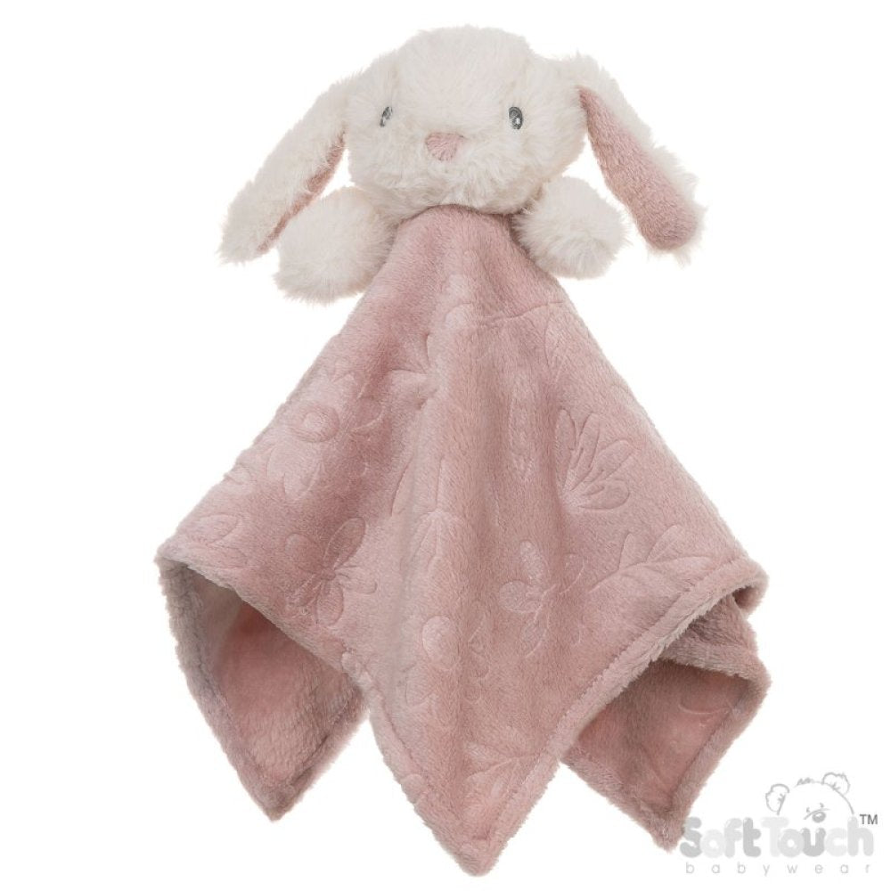 Embossed Baby Comforter with Animal Head – Multiple Colours