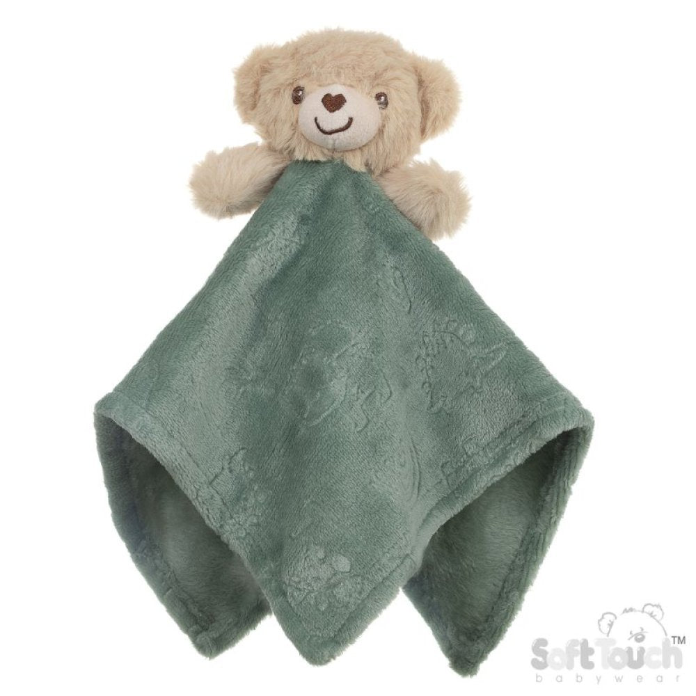 Embossed Baby Comforter with Animal Head – Multiple Colours
