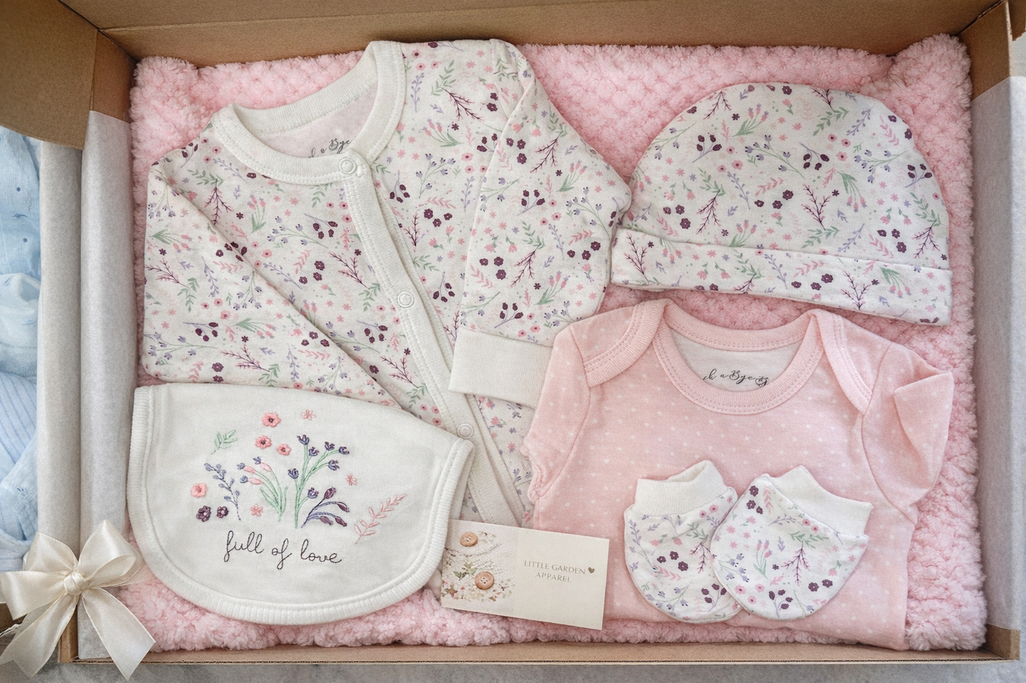 Floral Baby Gift Box – Pink
