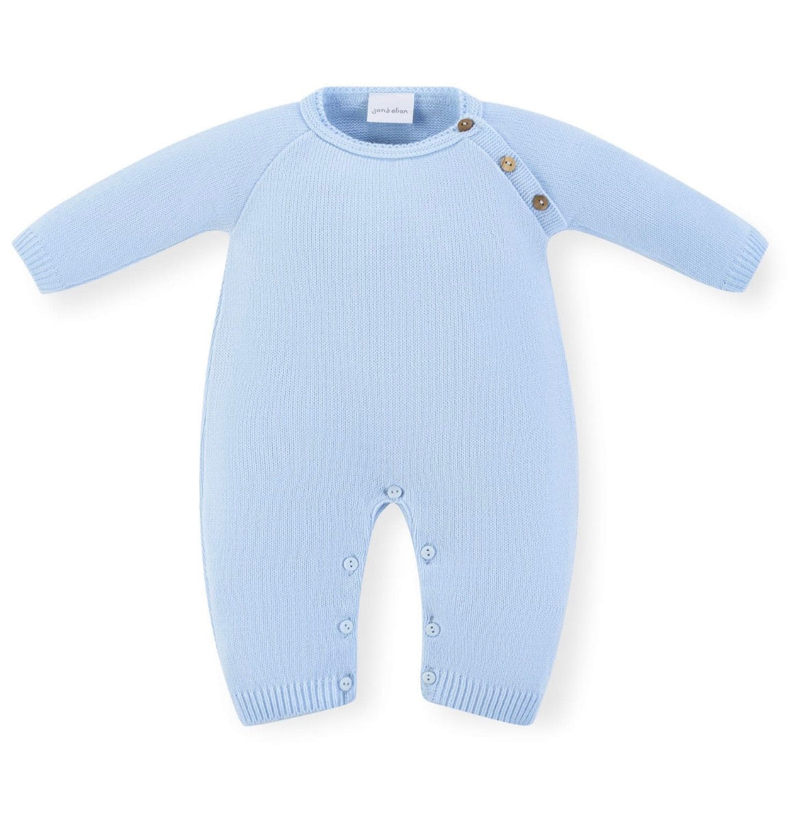 Dandelion Personalised Knitted All in One – Pink, Blue & White