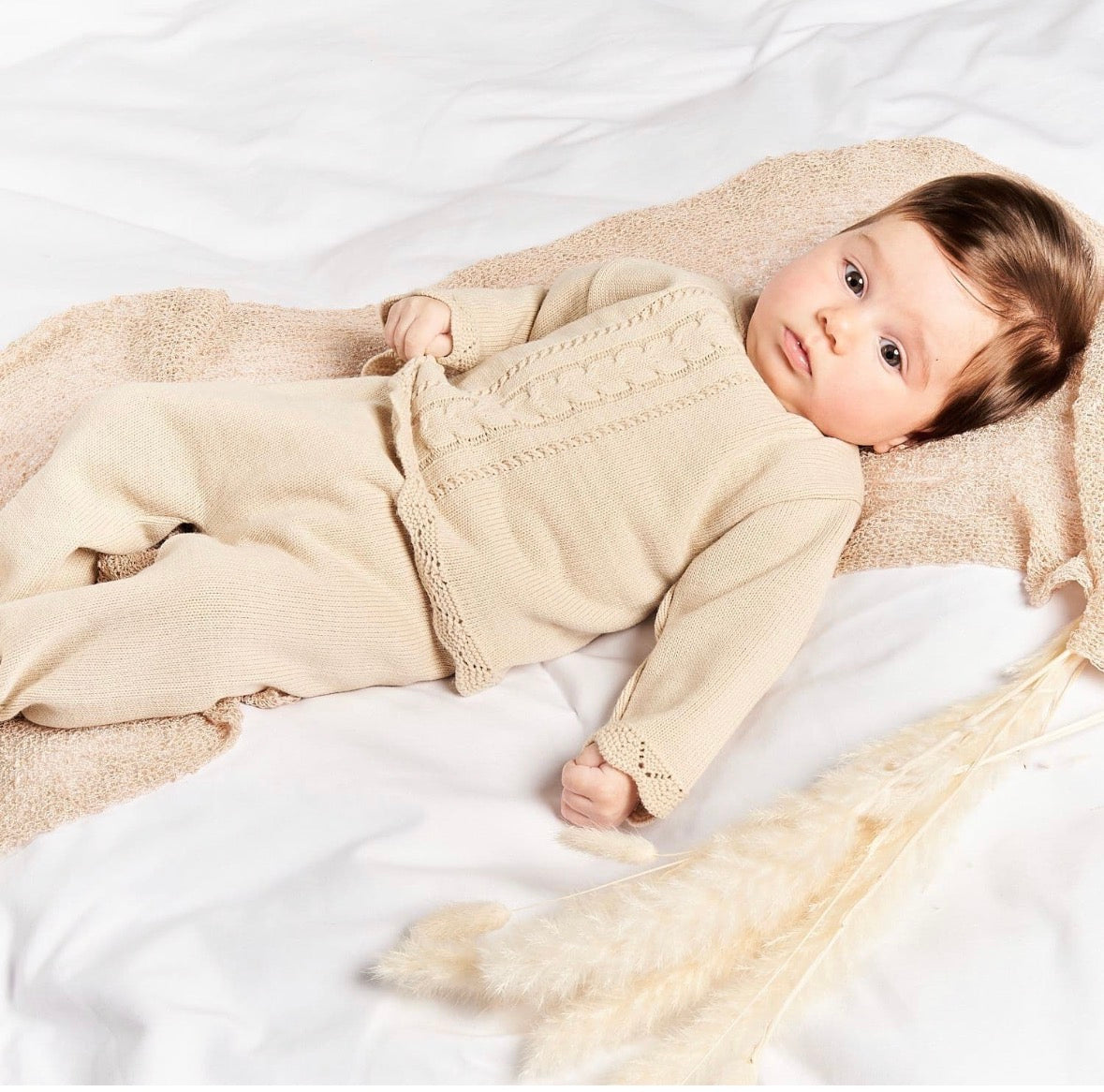 Dandelion Knitted Baby Set | Jumper & Leggings | Newborn to 6 Months