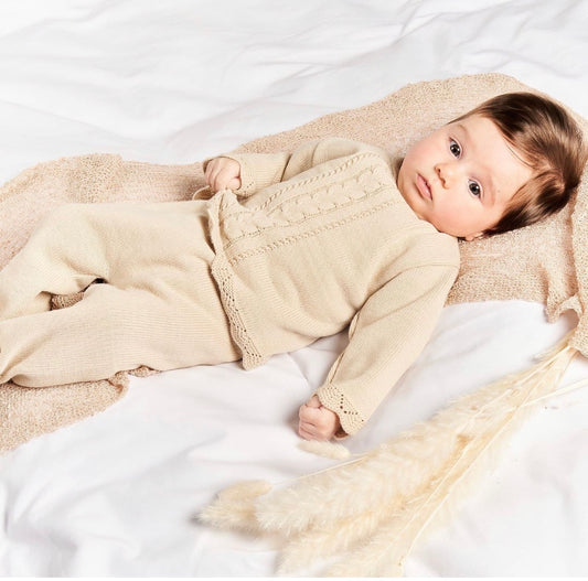 Dandelion Knitted Baby Set | Jumper & Leggings | Newborn to 6 Months