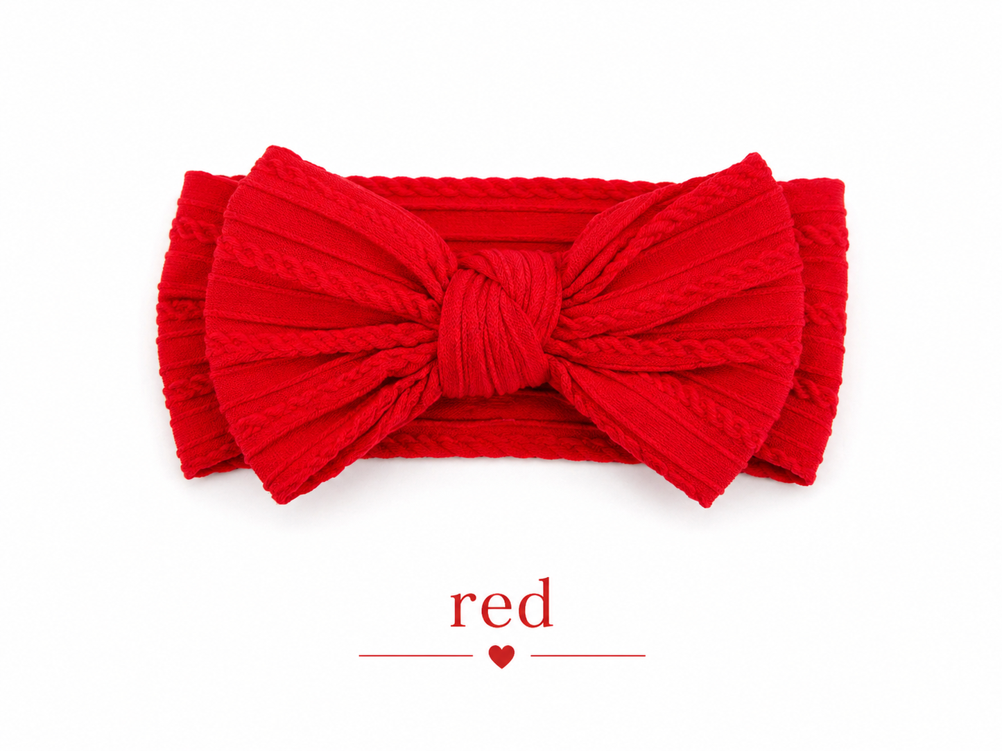 Bow Headband – Red | Newborn to 3 Years