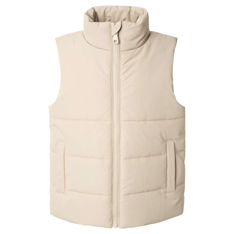 Personalised Kids Padded Gilet | Blush, Cream & Taupe | 1–10 Years