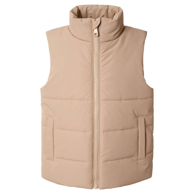 Personalised Kids Padded Gilet | Blush, Cream & Taupe | 1–10 Years